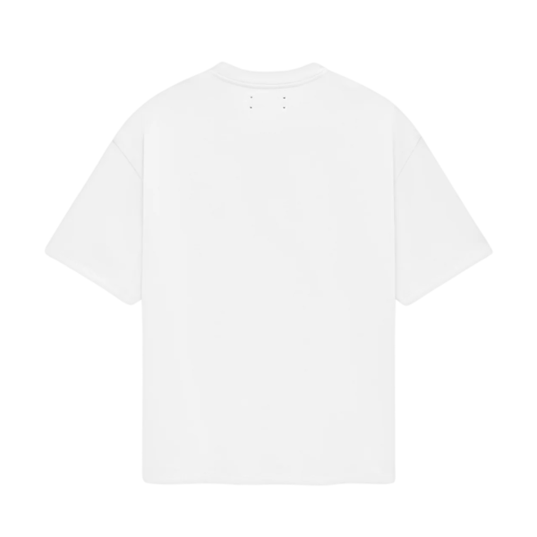 T-shirt col rond AMIRI coton blanc broderie MA Skater noir