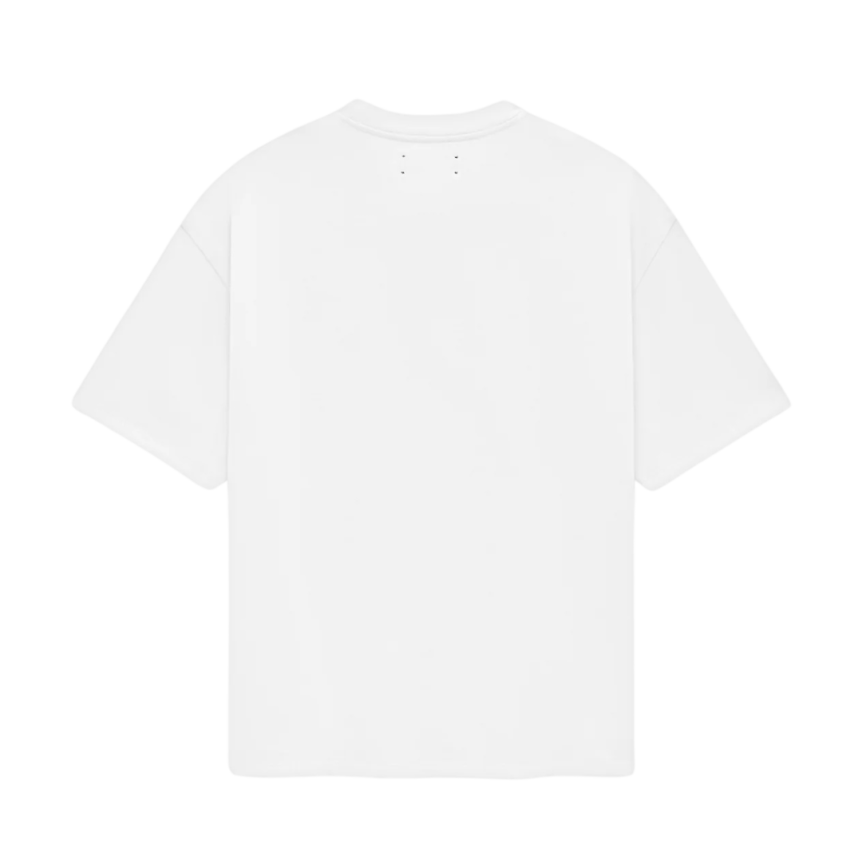T-shirt col rond AMIRI coton blanc broderie MA Skater noir