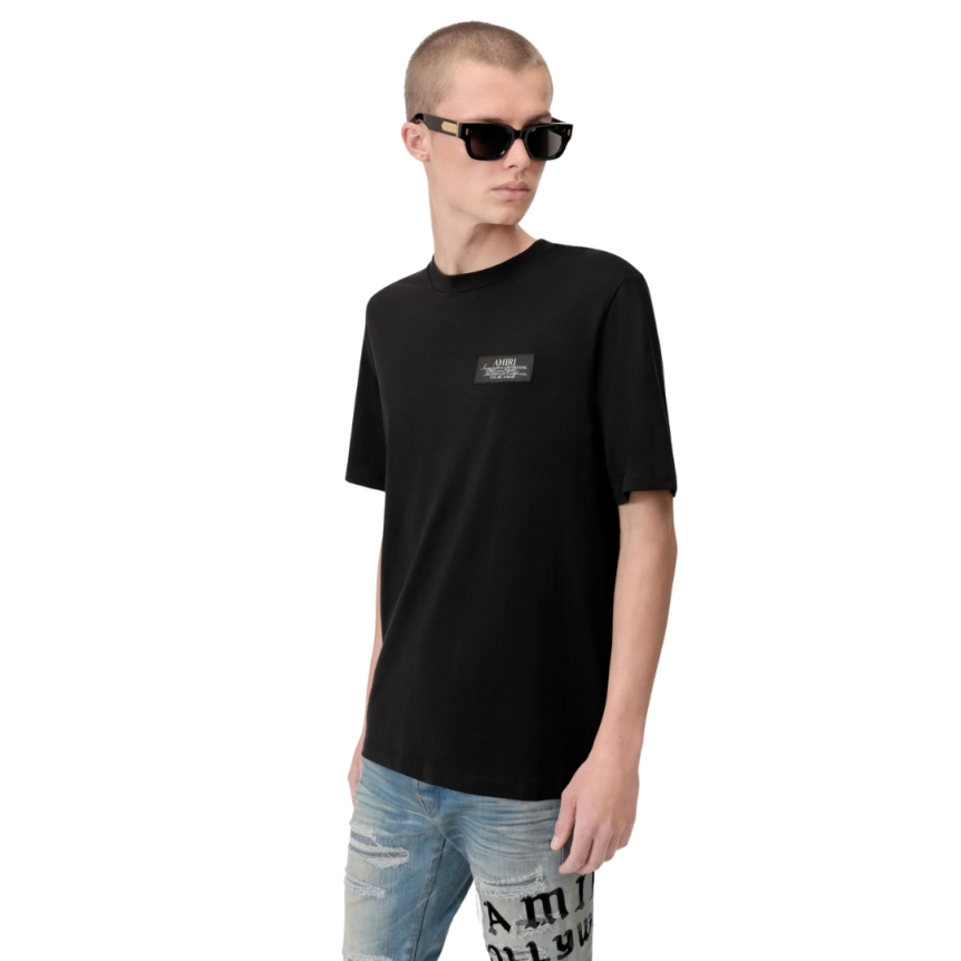T-shirt col rond AMIRI coton noir imprimé Dreams