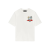 T-shirt Paradise col rond coton écru imprimé palmier