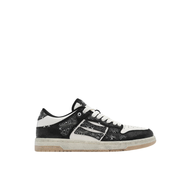 Baskets Low Sneakers AMIRI Skull noir motif Bandana