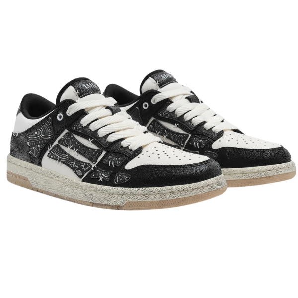 Baskets Low Sneakers AMIRI Skull noir motif Bandana