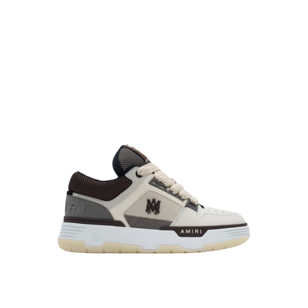 Baskets Sneakers AMIRI MA-1 cuir marron beige