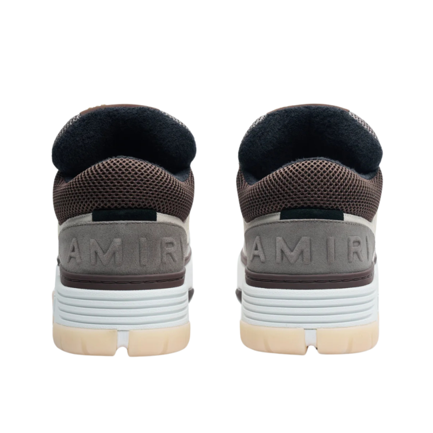 Baskets Sneakers AMIRI MA-1 cuir marron beige