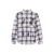Chemise MA Quad Bleach coton flanelle carreaux noir gris