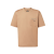 T-shirt col rond coton camel poche zippée Fendi Roma