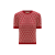 Pull manche courte laine écru Vlogo rouge
