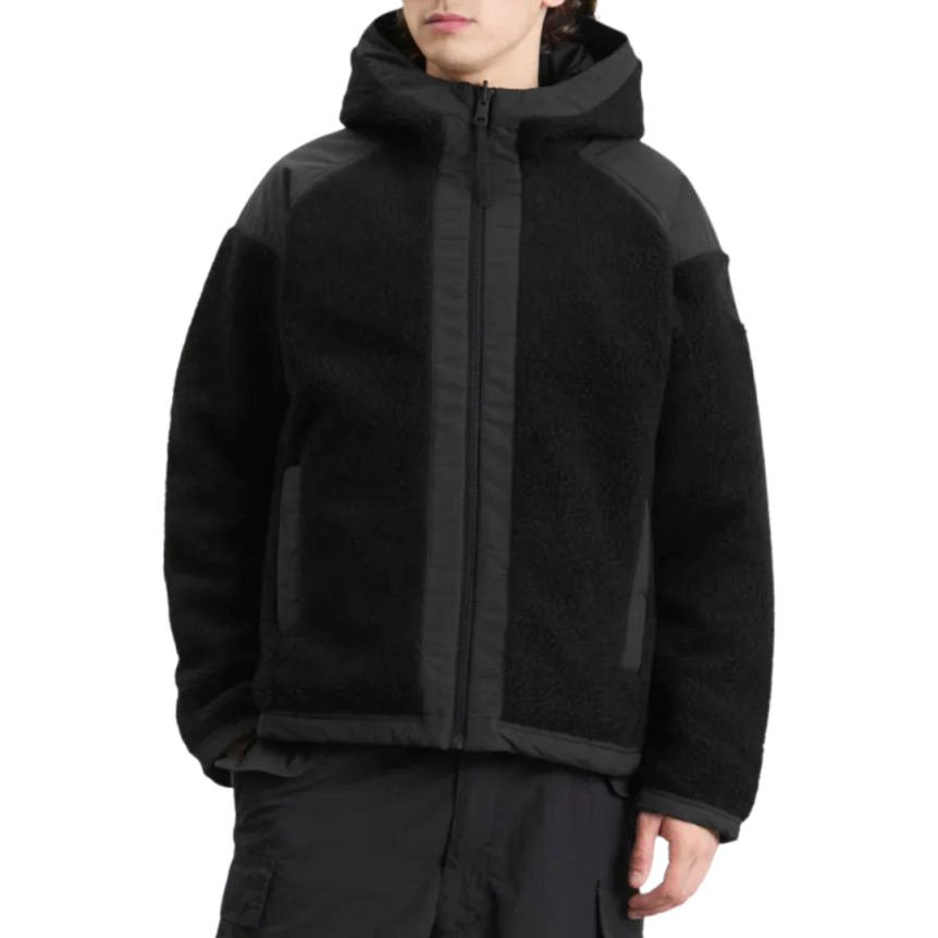Blouson bomber polaire réversible CANADA GOOSE Alberni laine mélangée noir
