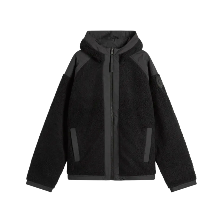 Blouson bomber polaire réversible CANADA GOOSE Alberni laine mélangée noir