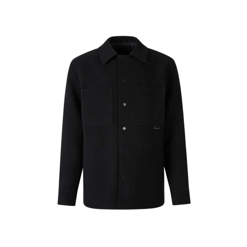 Veste Chemise CANADA GOOSE Atkinson bouton pression laine flanelle noir