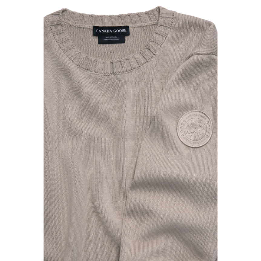 Pull col rond CANADA GOOSE Rosseau laine mérinos beige