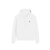 Sweatshirt à capuche Hoodie coton blanc broderie cœur noir