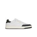 Sneakers basses à lacets SL61 cuir blanc bout noir