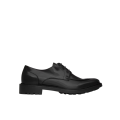 Derbies à lacets cuir veau noir semelle crantée