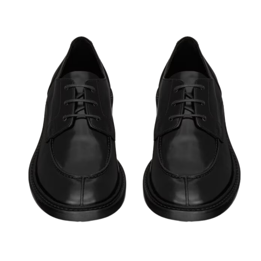 Derbies à lacets SAINT LAURENT cuir veau noir semelle crantée