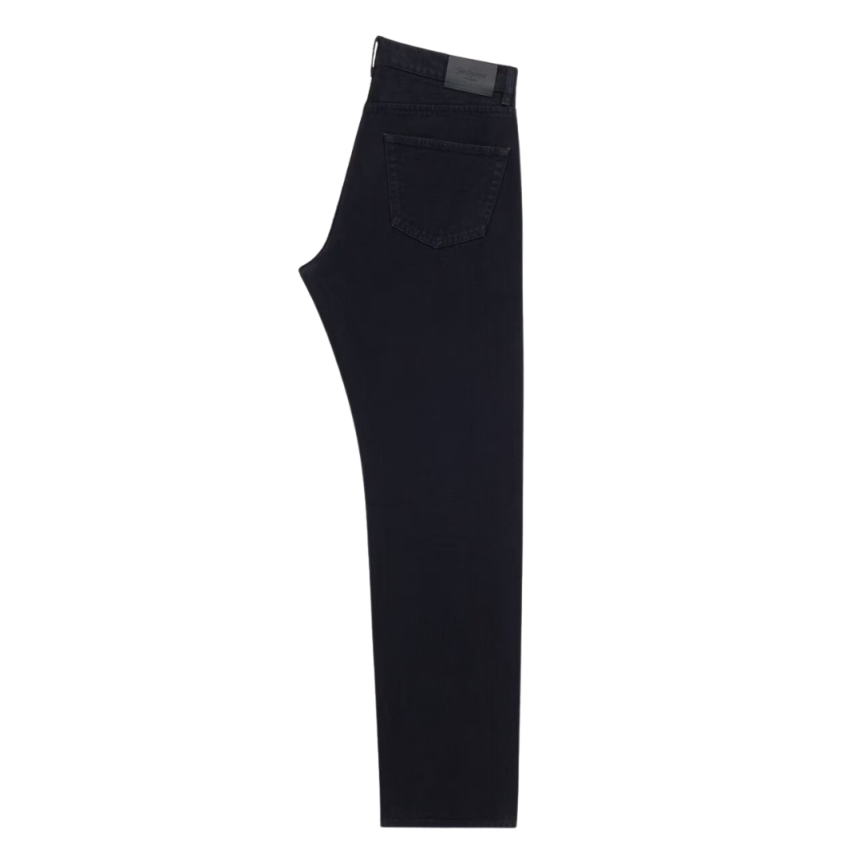 Jean taille mi haute SAINT LAURENT Mick 5 poches denim coton noir