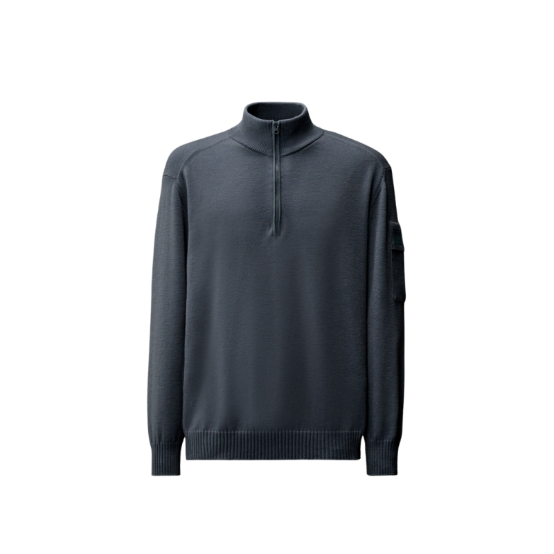 Pull col zippé laine...
