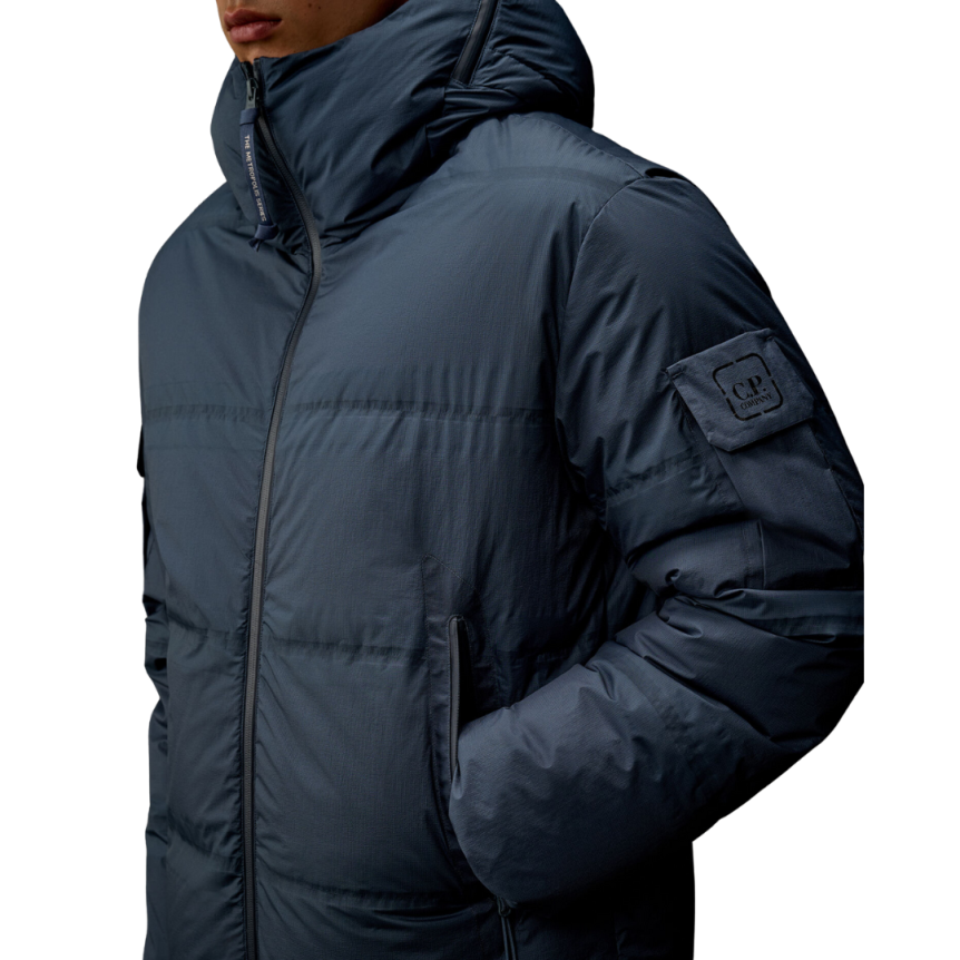 CP COMPANY Doudoune à capuche Pertex® bleu orage Metropolis Series