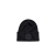 Bonnet laine mérinos fine noir logo noir