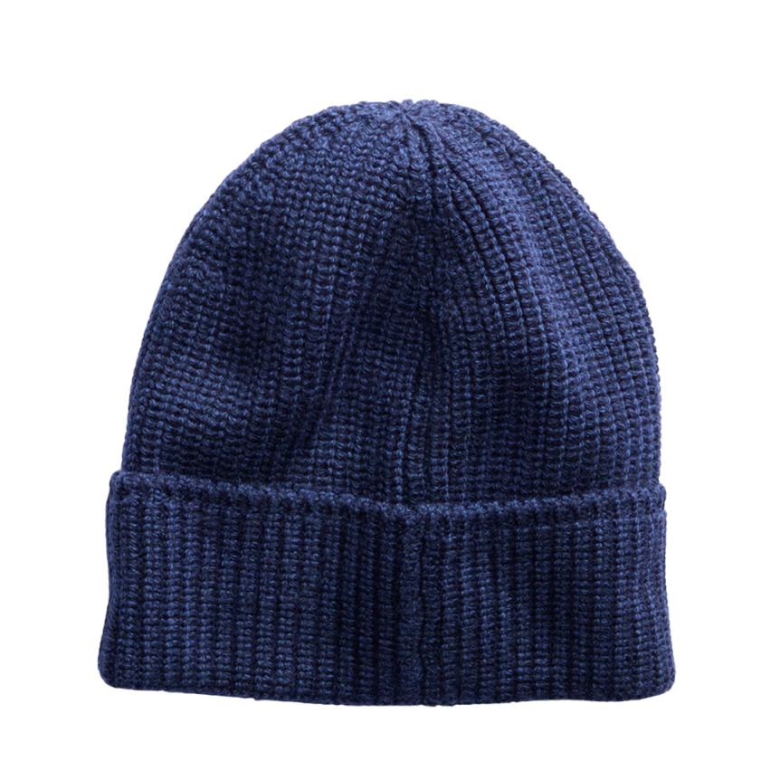 Bonnet CANADA GOOSE laine mérinos bleu