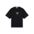 T-shirt col rond coton noir imprimé Industrial Logos