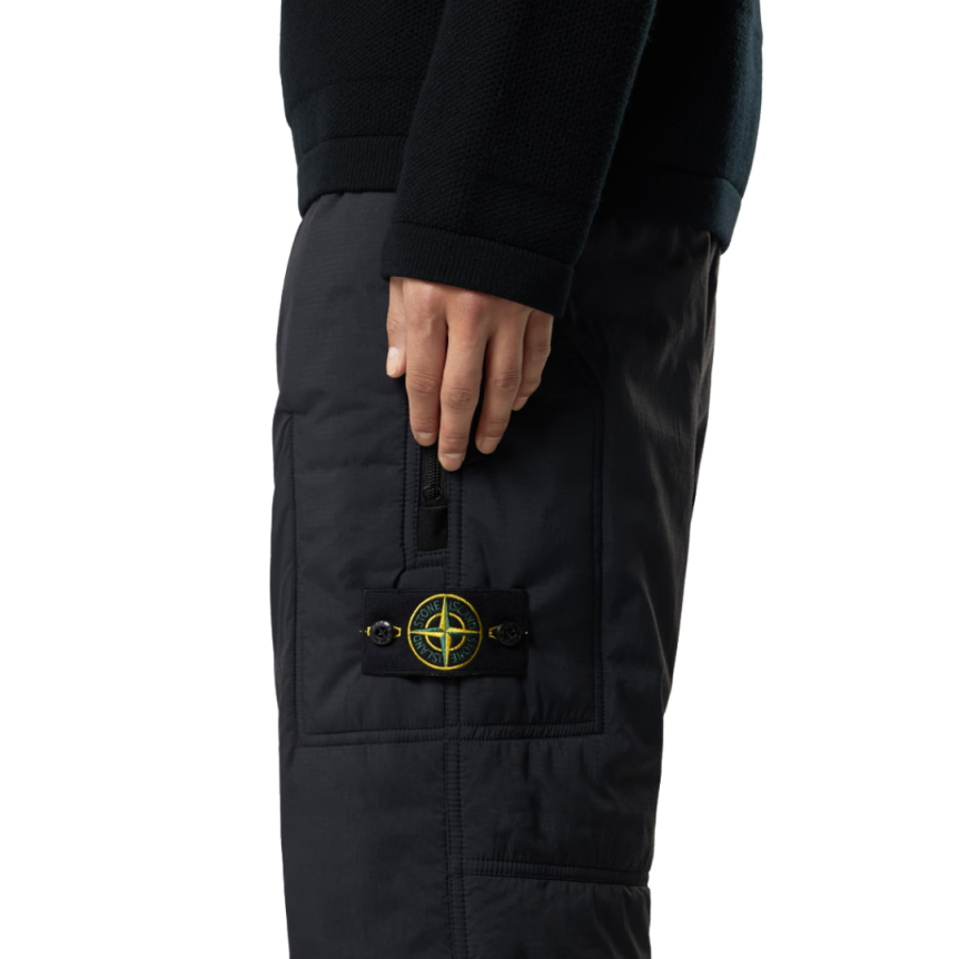 Jogger STONE ISLAND ample ripstop nylon CORDURA ® noir taille élastiqué cordon