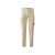 Pantalon cargo en coton satin extensible blanc poche lentille