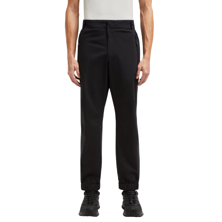 Pantalon de survêtement MONCLER GORE-TEX noir logo Grenoble
