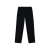 Pantalon large coton flanelle noir Ghost bas taille élastique