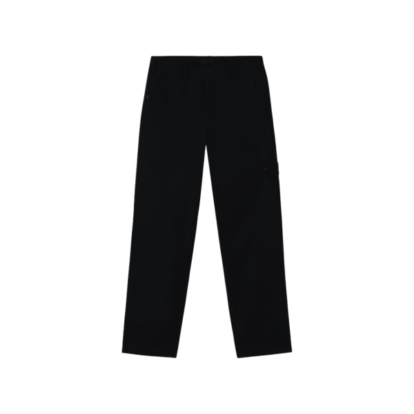 Pantalon large STONE ISLAND coton flanelle noir Ghost bas taille élastique