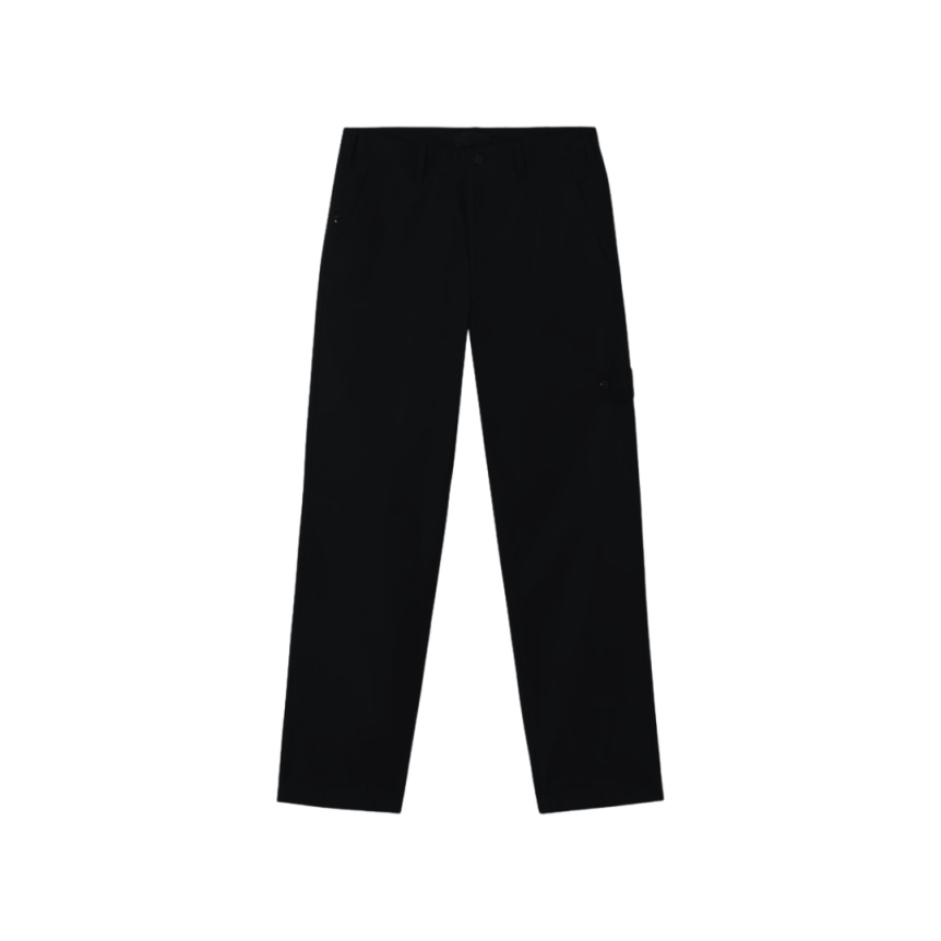Pantalon large STONE ISLAND coton flanelle noir Ghost bas taille élastique