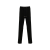Pantalon droit coton peau de chamois noir