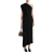 Robe asymétrique Coast laine mélangée noir