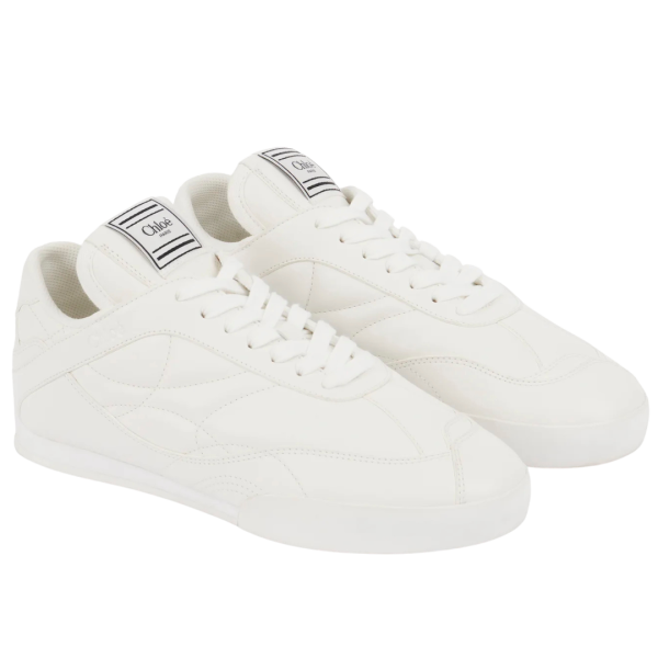 Basket basse CHLOE Kick cuir blanc