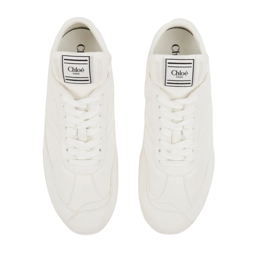 Basket basse CHLOE Kick cuir blanc