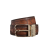 Ceinture Réversible Cuir veau Venezia Scritto Mogano Nero Grigrio