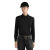 Pull col polo cachemire soie noir