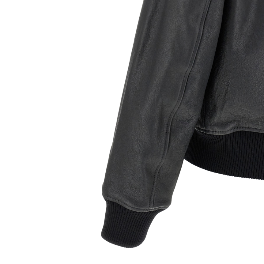 Blouson  aviateur bomber AMI Paris cuir gris