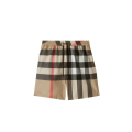short de bain à cordon Guildes carreaux Burberry Check beige