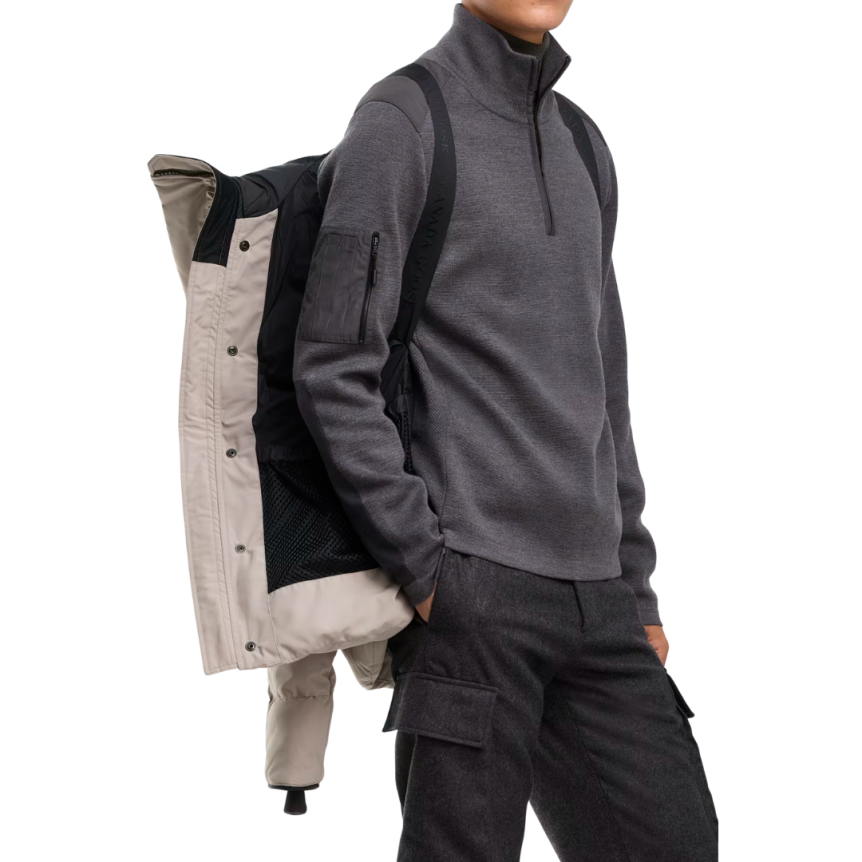 Parka CANADA GOOSE MacMillan 3/4 Capuche nylon beige