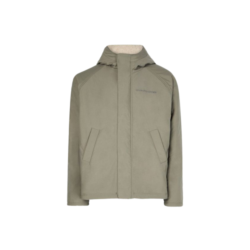 Blouson bomber CANADA GOOSE polaire réversible Alberni laine mélangée kaki