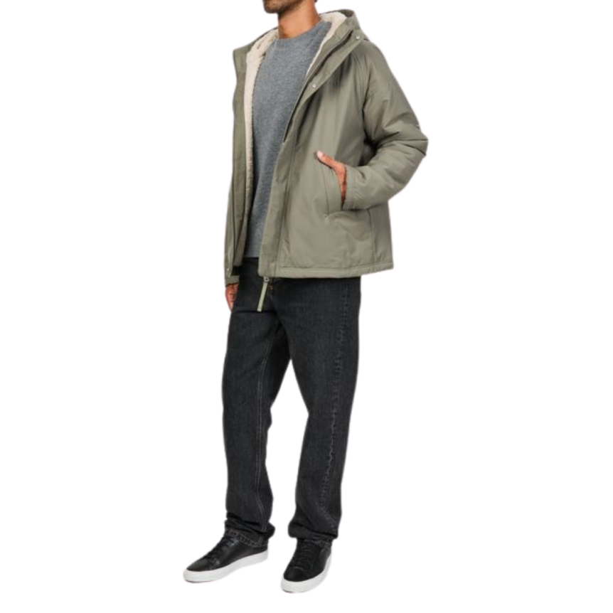 Blouson bomber CANADA GOOSE polaire réversible Alberni laine mélangée kaki