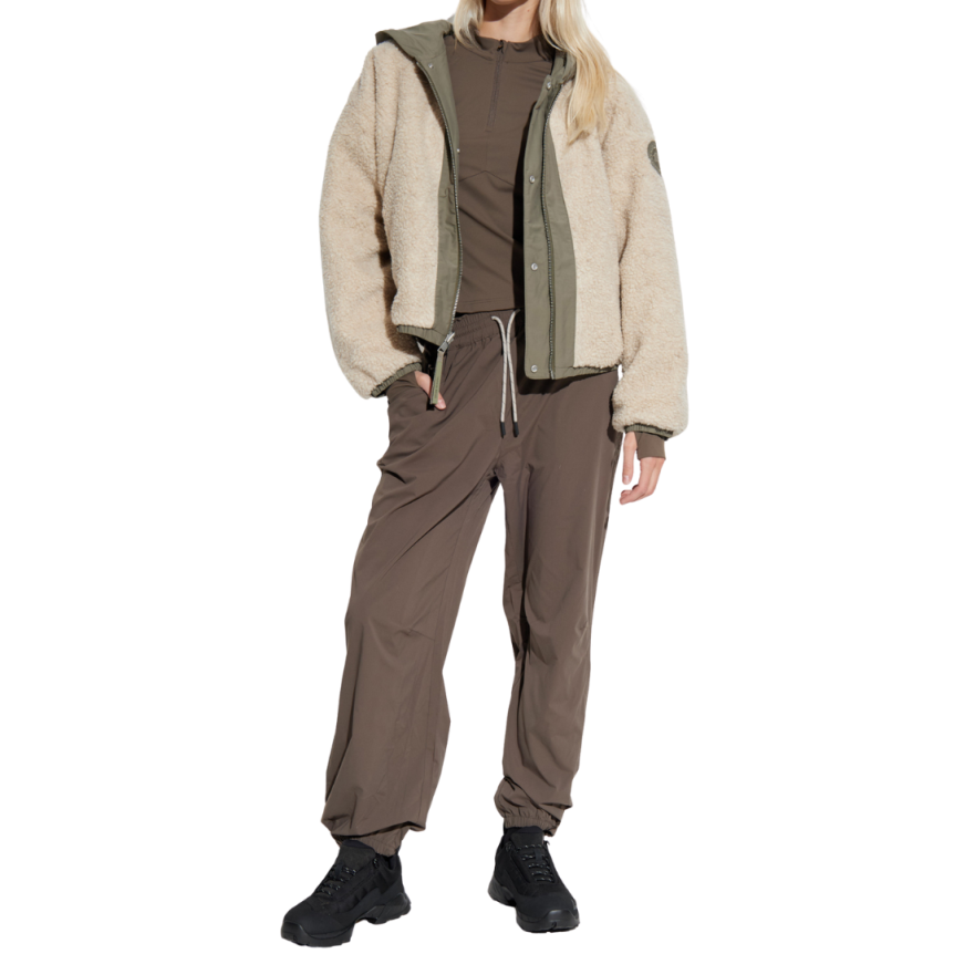 Blouson bomber CANADA GOOSE polaire réversible Alberni laine mélangée kaki