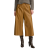 Jupe culotte cuir agneau camel jaune cordon taille élastique