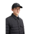 Casquette gabardine de coton noir logo gomme noir