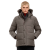 Parka Wyndham capuche amovible nylon matelassé gris black label