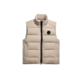 Gilet sans manches Crofton doudoune Enduraluxe nylon beige logo noir
