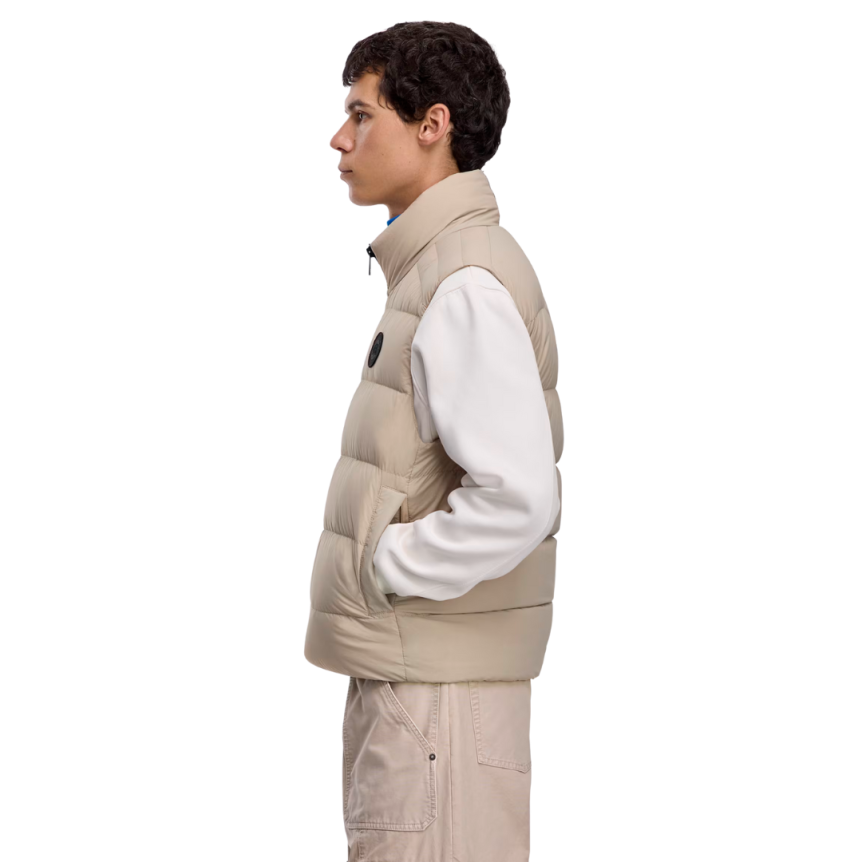 Gilet sans manches CANADA GOOSE Crofton doudoune Enduraluxe nylon beige logo noir