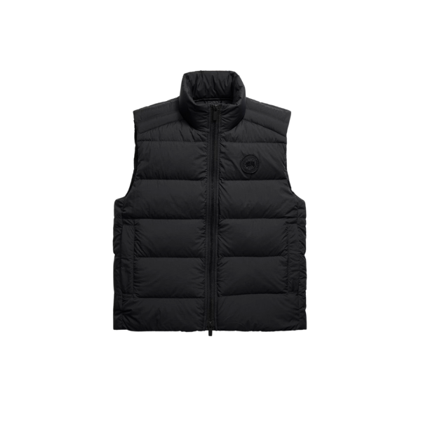 Gilet sans manches CANADA GOOSE Crofton Enduraluxe doudoune nylon noir logo noir