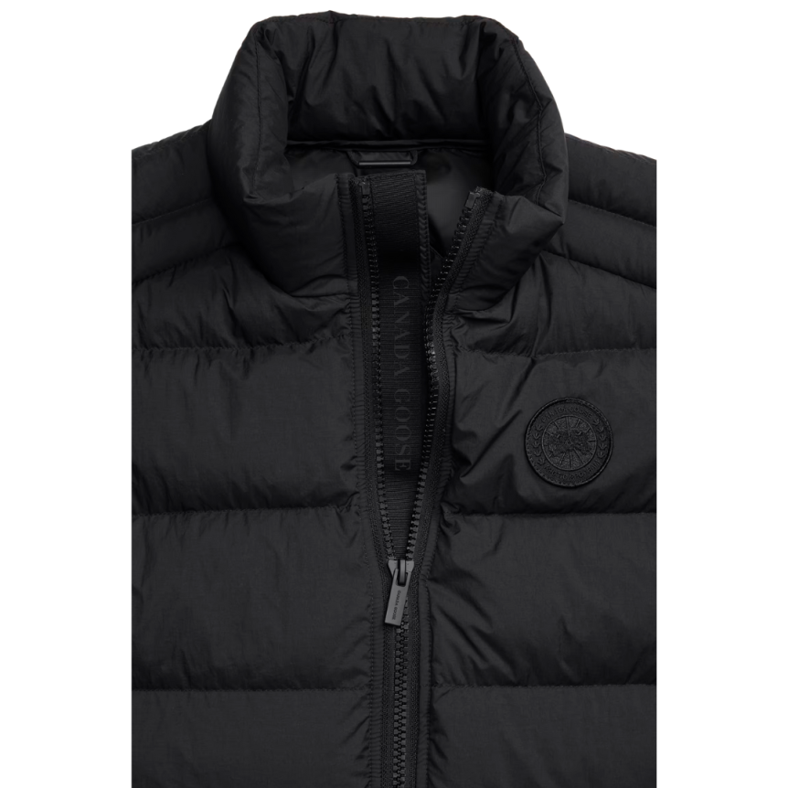 Gilet sans manches CANADA GOOSE Crofton Enduraluxe doudoune nylon noir logo noir